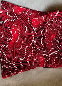 Red Y2K Print Bikini Top