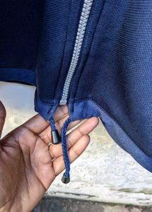 Champion Navy &amp; White Striped Jacket 🧥