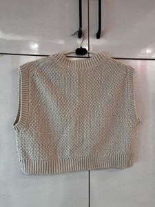 Chunky Knit V-Neck Sweater Vest