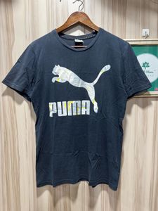 Puma Navy Blue Crew Neck Graphic T-Shirt