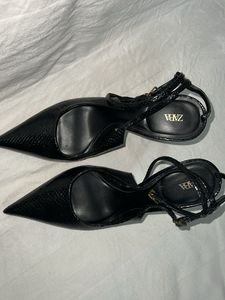 Zara animal print slingbacks