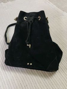 Black Suede hobo bag(at offer )