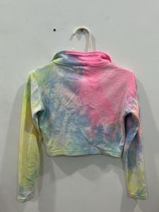 Tie Dye Cropped Pullover