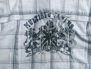 Y2K Men's Plaid Short Sleeve Shirt