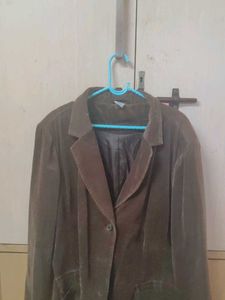 Brown Velvet Blazer