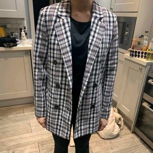 Stylish Plaid Blazer