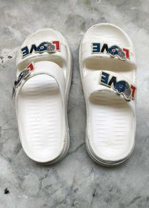 Cute White Love Slides
