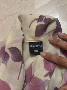 Floral See-Through Formal Shirt