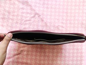 Tan Colour leather Bag For Money Or Documents