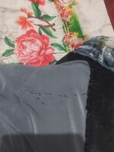 Stylish Grey &amp; Black Saree