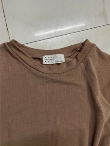 sheer Beige Long Sleeve Bell