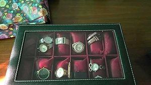 12 slots watch organizer in different shades