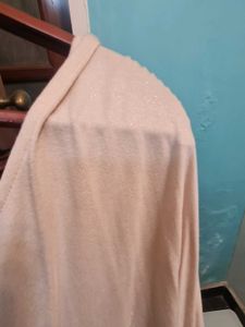 New One shoulder Flowy Beige Tunic Top