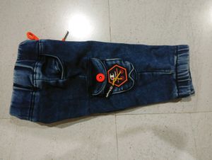Baby Girl And Boy Denim Cargo Pants