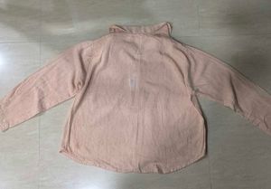 Beige Collared Women's Top
