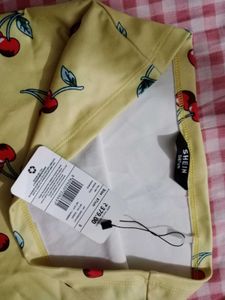Cute Cherry Print Tube Top