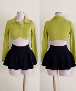 Chic Long Sleeve Crop Top