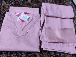 VARANGA Pink Kurta Set