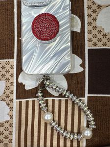 Sparkly Phone Case with Charm