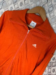 Adidas Orange Zip-Up Jacket