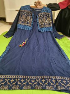 in coins now Navy Blue Kurti