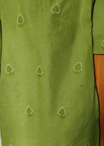 Green Embroidered Kurti