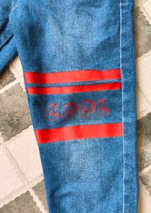 💥Combo kids Red T-Shirt &amp; Denim Set