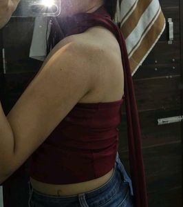 Stylish Maroon Tube Top