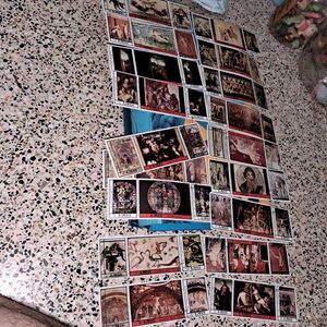 Collection of 54 vintage AJMAN painting stamps.