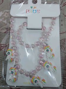 Unicorn Necklace & Bracelet Set