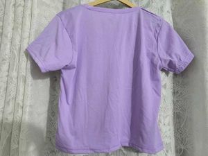 Puplre Crop top