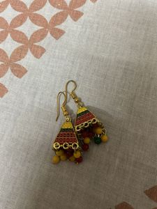 Boho Colorful Triangle Earrings