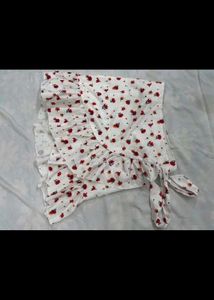 Floral Wrap Mini Skirt