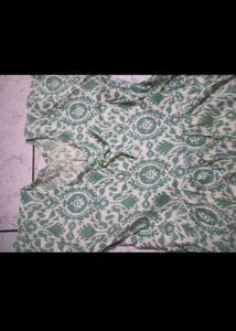 Patterned Green Dress