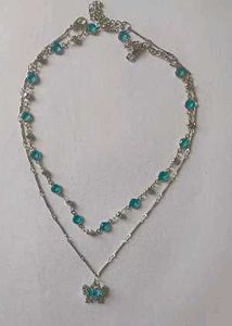 Luxe Crystal Layered Butterfly Necklace