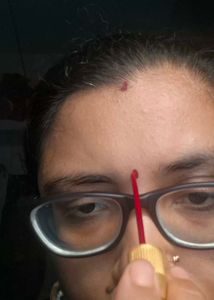 it is maroon and deep red shringar bindi stick