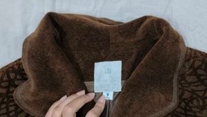 Brown Patterned Jacket