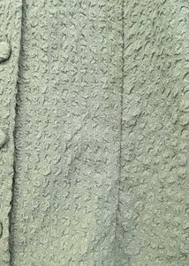 Olive Green Puff Sleeve Textured Top