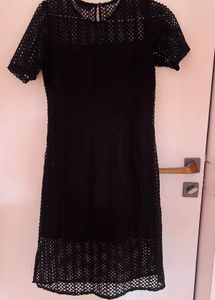 Black Design Sheath Dress