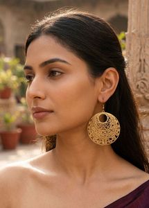 New Y2K Intricate Filigree Statement Earrings