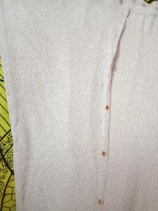Light Grey Button-Up Dress