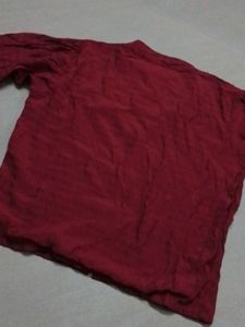 Maroon Stylish Crop Top