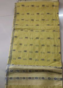Elegant Lime Green Striped Dhakai Jamdani Saree