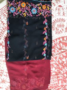 Black Zardosi Saree
