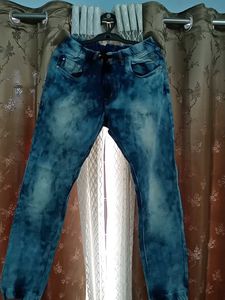 Blue Tie-Dye Jeans