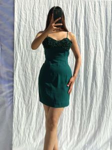 Green Mini Bodycon Dress