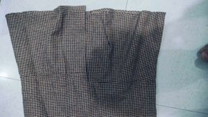 Checkered V-Neck Dress