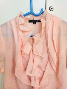 Cutesy Baby Pink Ruffled Top