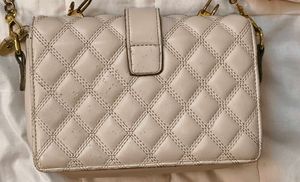 Quilted Cream Shoulder Bag