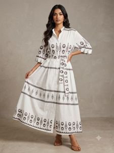 Elegant White Ethnic Gown